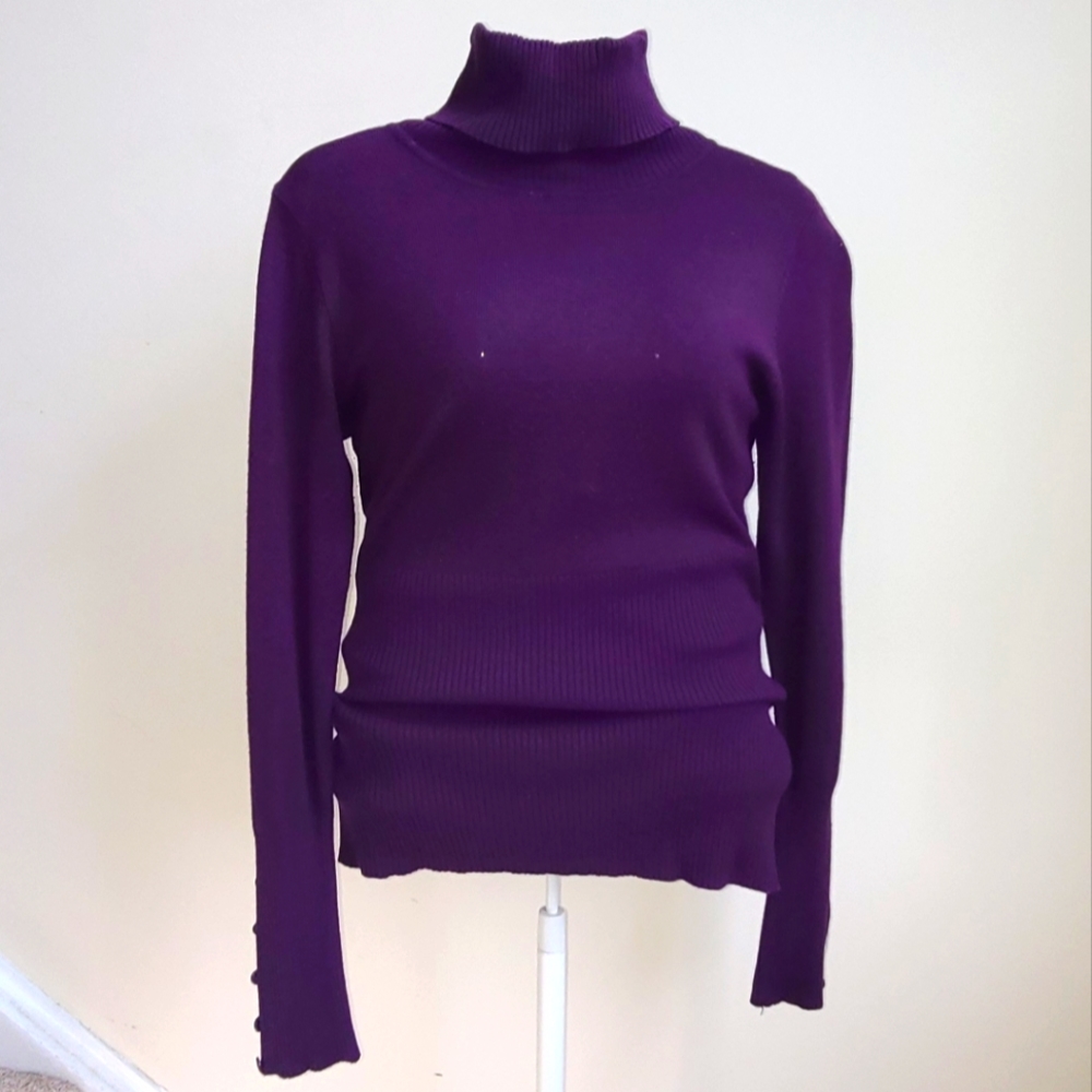 Plum Turtleneck